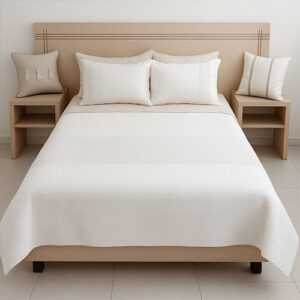 Cobertor Pique con llano Beige