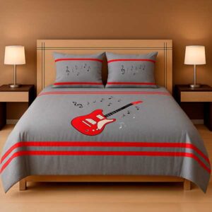 Cobertor Bordado Guitarra Eléctrica