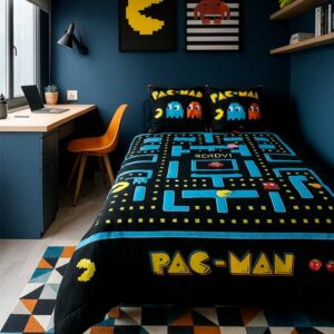 Cobertor Pac-Man Edición Retro Gamer