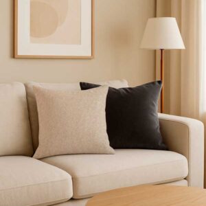 Cojín Decorativo Damask Brillo Champagne