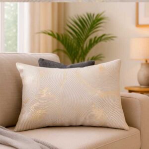 Cojín Decorativo Dorado Texturizado