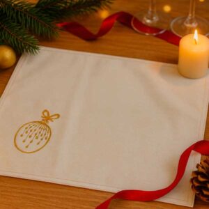 Invidiual Bombillo Plateado Bordado